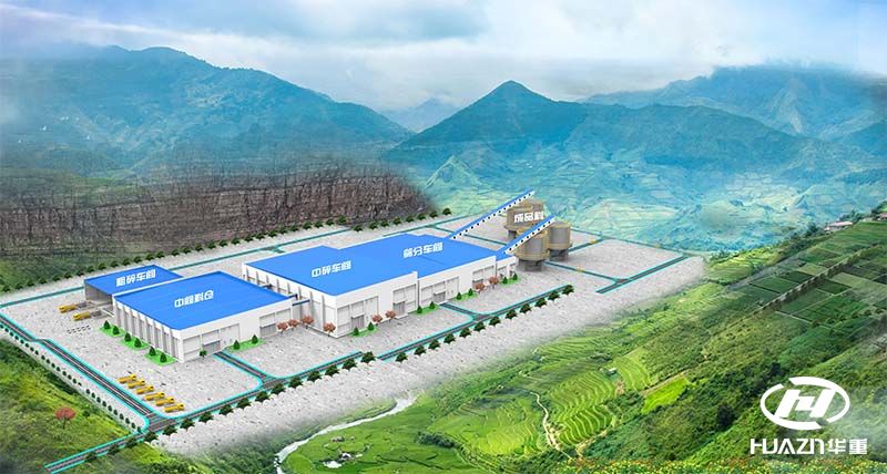 江西九江2000噸/時砂石骨料項目火熱建設中